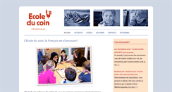 Desktop Screenshot of ecoleducoin.com